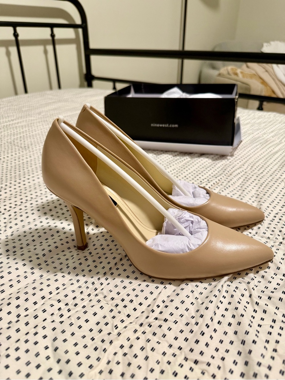 Nine West Nude Pointed-Toe Pumps